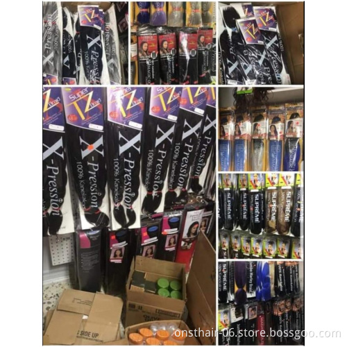 Easy Braids xpression Hair  Pre Stretched  Kanekalons  Braid Corchet Braiding Hair pressions Yaki Texture EZ Wick  Bulk